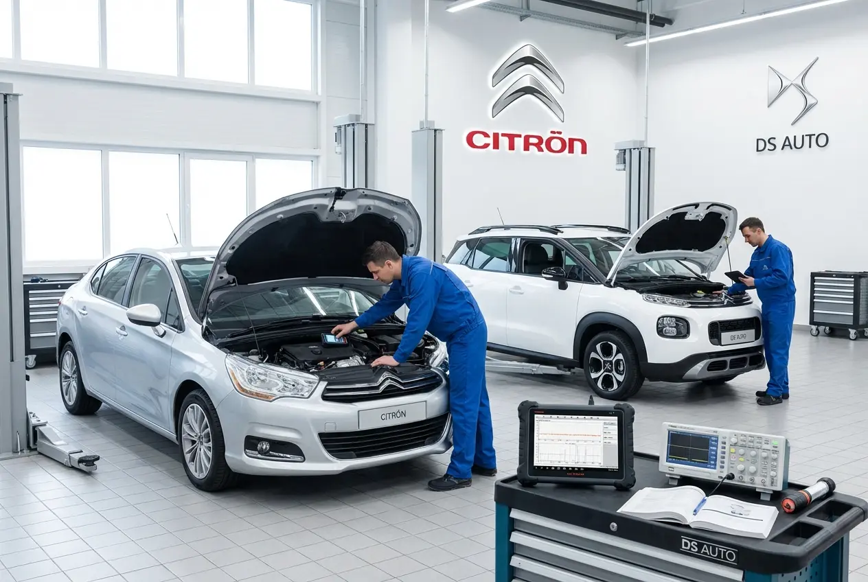 Проверка ДВС Citroen в автосервисе DS Auto в Жуковском
